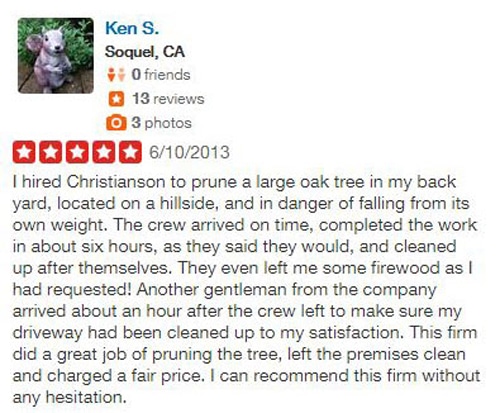 Ken S. - Review, CA